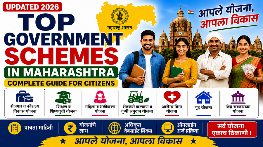 Latest Maharashtra Government Schemes 2026 with Eligibility, Benefits and Official Website Links